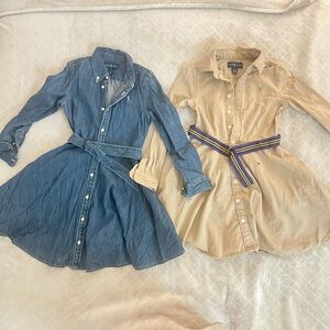 Ralph Lauren Kids Casual Dresses - Blue and Tan